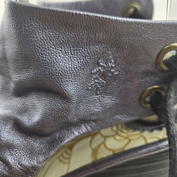 Fly London Yema Wedge Sandals Metallic Light Purple Leather Lace Up Womens 7.5 8 - Picture 8 of 12